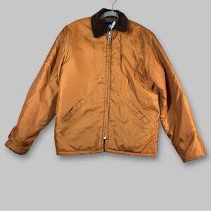 Vintage Esquire Quilted Brown Barn Corduroy Collar Chore Jacket No Size (marks)